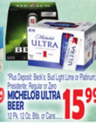 Bravo Supermarkets MICHELOB ULTRA BEER offer