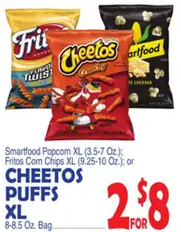 Bravo Supermarkets CHEETOS PUFFS XL 8-8.5 Oz. Bag offer