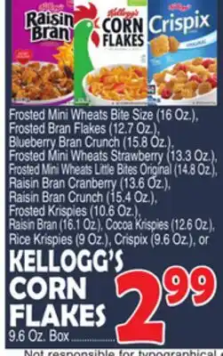 Bravo Supermarkets KELLOGG'S CORN FLAKES offer