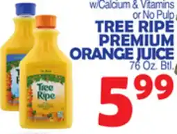 Bravo Supermarkets TREE RIPE PREMIUM ORANGE JUICE offer