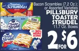Bravo Supermarkets PILLSBURY TOASTER STRUDEL offer
