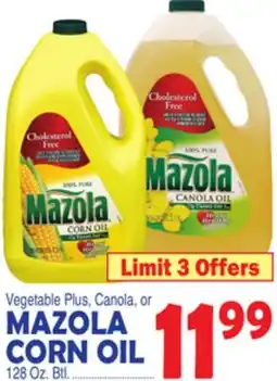 Bravo Supermarkets MAZOLA CORN OIL offer