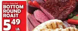 Bravo Supermarkets BOTTOM ROUND ROAST offer