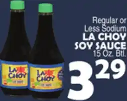 Bravo Supermarkets LA CHOY SOY SAUCE offer