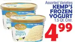 Bravo Supermarkets KEMP'S FROZEN YOGURT offer