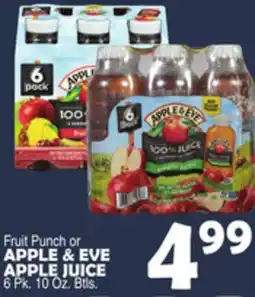 Bravo Supermarkets Fruit Punch or APPLE & EVE APPLE JUICE offer