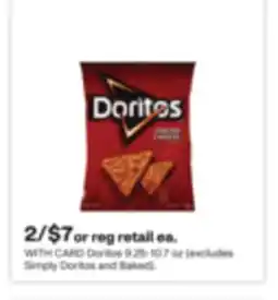 CVS Doritos 9.25-10.7 oz (excludes Simply Doritos and Baked) offer