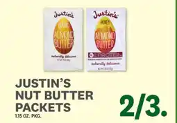 Kings Food Markets JUSTIN'S NUT BUTTER PACKETS offer