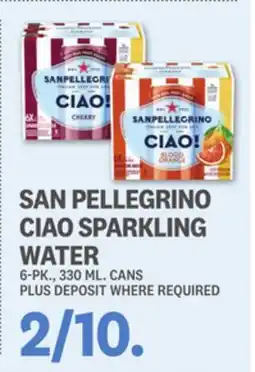 Kings Food Markets SAN PELLEGRINO CIAO SPARKLING WATER offer
