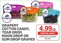 Kings Food Markets GRAPERY COTTON CANDY, TEAR DROP, MOON DROP OR GUM DROP GRAPES offer