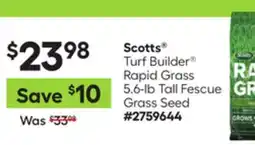 Lowe's Scotts Turf Builder Rapid Grass 5.6-lb Tall Fescue Grass Seed offer