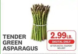 Kings Food Markets TENDER GREEN ASPARAGUS offer