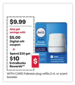CVS Febreze plug refills 2 ct. or scent booster offer