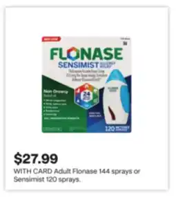 CVS Adult Flonase 144 sprays or Sensimist 120 sprays offer