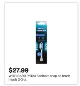 CVS Philips Sonicare snap on brush heads 2-3 ct offer