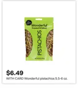 CVS Wonderful pistachios 5.5-6 oz offer