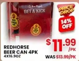 Seafood City Redhorse beer can 4pk offer