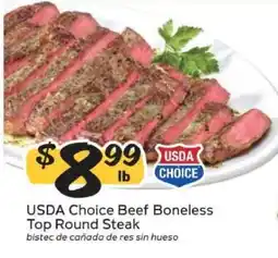 Winn Dixie USDA Choice Beef Boneless Top Round Steak offer