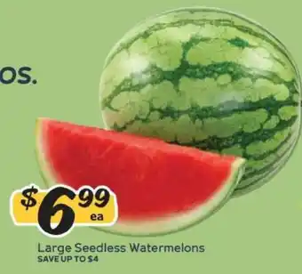 Winn Dixie Large Seedless Watermelons offer