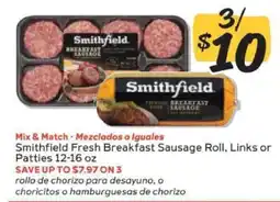 Winn Dixie Smithfield Fresh Breakfast Sausage Roll, Links or Patties offer