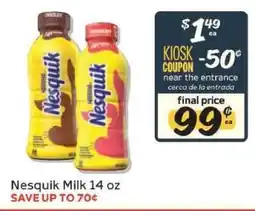 Winn Dixie Nesquik Milk 14 oz offer