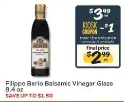 Winn Dixie Filippo Berio Balsamic Vinegar Glaze offer