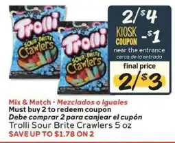 Winn Dixie Trolli Sour Brite Crawlers offer