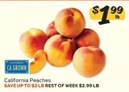 Winn Dixie California Peaches offer