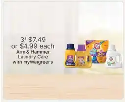 Walgreens Arm & Hammer Laundry Care offer