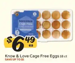 Winn Dixie Know & Love Cage Free Eggs offer