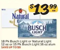 Winn Dixie Busch Light or Natural Light offer