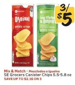Winn Dixie SE Grocers Canister Chips offer
