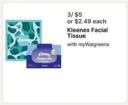 Walgreens Kleenex Facial Tissue offer