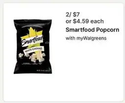 Walgreens Smartfood Popcorn offer