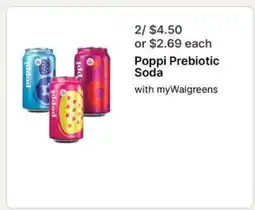 Walgreens Poppi Prebiotic Soda offer