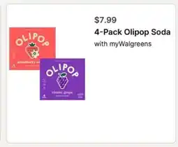 Walgreens 4-Pack Olipop Soda offer