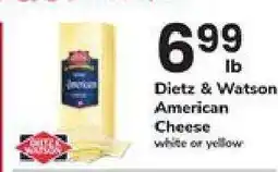 Safeway Dietz & Watson American Cheese offer
