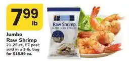 Safeway Jumbo Raw Shrimp offer