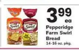 Safeway Pepperidge Farm Swirl Bread offer