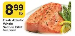 Safeway Fresh Atlantic Whole Salmon Fillet offer