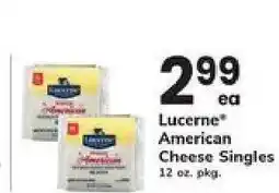 Safeway Lucerne American Cheese Singles offer