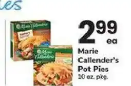 Safeway Marie Callender's Pot Pies offer