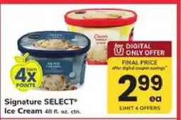 Safeway Signature Select Ice Cream offer