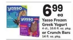 Safeway Yasso Frozen Greek Yogurt or Crunch Bars offer