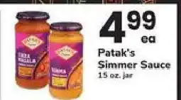 Safeway Patak's Simmer Sauce offer