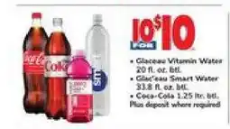 Safeway Glaceau Vitamin Water, Glaceau Smart Water, Coca-Cola offer