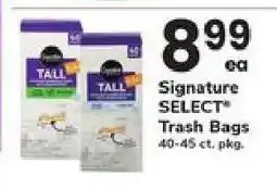 Safeway Signature SELECT Trash Bags offer
