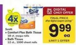 Safeway Scott Comfort Plus Bath Tissue offer