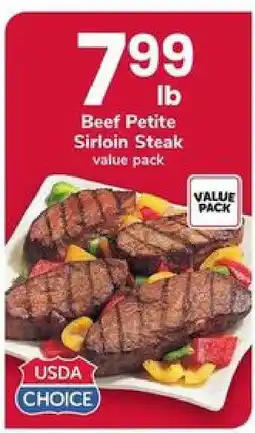 Safeway Beef Petite Sirloin Steak offer
