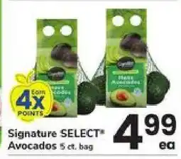 Safeway Signature Select Avocados offer